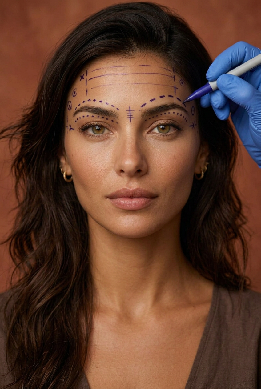 Forehead & Brows before and after preview